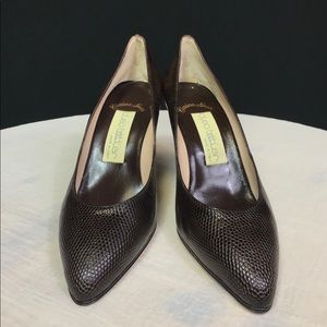 Vintage Cleo Bottier Genuine Alligator Heels